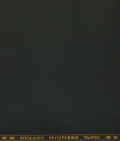 Arvind Black 100% Cotton Structured Trouser Fabric (Unstitched - 1.30 Mtr)