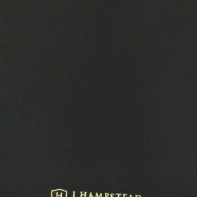 J.hampstead by Siyaram's Black 98% Cotton Solids Stretchable Trouser Fabric (Unstitched - 1.40 Mtr)