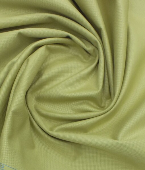 J.hampstead by Siyaram's Macaroon Beige 100% Cotton Structured Trouser Fabric (Unstitched - 1.30 Mtr)