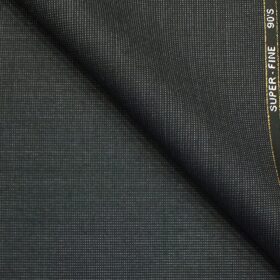 J.Hampstead by Siyaram's Dark Grey Structured Super 100's 35% Wool Premium Unstitched Three Piece Suit Fabric (3.75 Mtr)