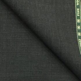 Raymond Dark Grey Self Check 10% Merino Wool Premium Unstitched Three Piece Suit Fabric (3.75 Mtr)