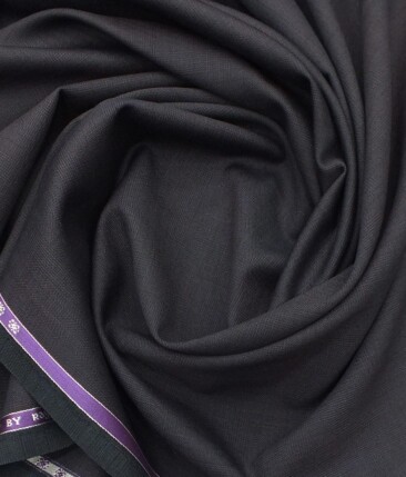 Raymond Egg Plant Purple Self Check 10% Merino Wool Premium Unstitched Three Piece Suit Fabric (3.75 Mtr)
