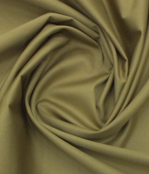 Saville & Young (S&Y) Fawn Beige 100% Giza Cotton Structured Print Trouser Fabric (Unstitched - 1.30 Mtr)
