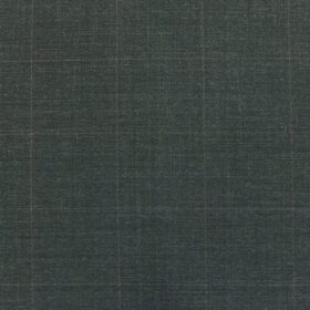 Saville & Young (S&Y) Dark Grey Mauve Check Super 90's 45% Australian Wool Premium Unstitched Three Piece Suit Fabric (3.75 Mtr)