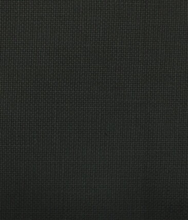 True Value Jet Black 100% Cotton Jute Weave Trouser Fabric (Unstitched - 1.30 Mtr)