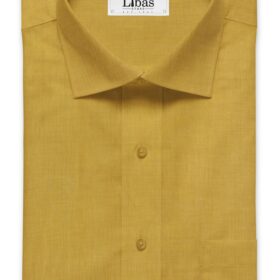 Linen Club Butterscotch Beige 100% Pure Linen 60 LEA Self Design Shirt Fabric (1.60 M)
