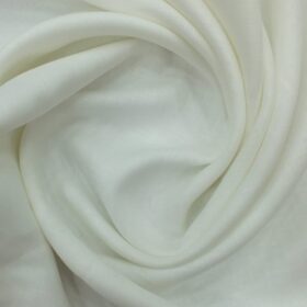 Linen Club White 100% Pure Linen 40 LEA Solids Shirt Fabric (1.60 M)