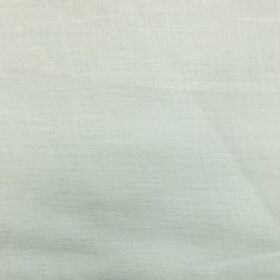 Linen Club White 100% Pure Linen 40 LEA Solids Shirt Fabric (1.60 M)