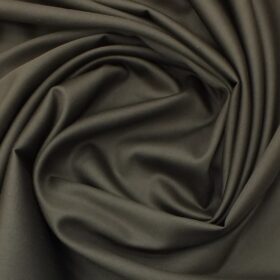 Bombay Rayon Men's Coffee Brown 100% Cotton Satin Weave Shirt Fabric (1.60 M)