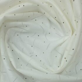 Raymond Dark Brown Checks Trouser Fabric With Exquisite Cream Brasso Cotton Blend Shirt Fabric (Unstitched)