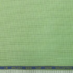 J.Hampstead by Siyaram's Men's Olive Green 100% Giza Cotton Pin-Point Oxford Weave Shirt Fabric (1.60 M)