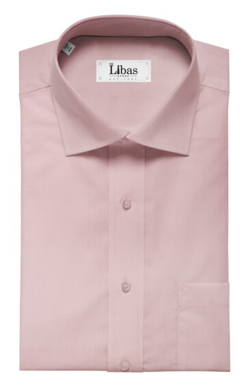 Nemesis Men's Baby Pink 100% Egyptian Giza Cotton Satin Weave Shirt Fabric (1.60 M)