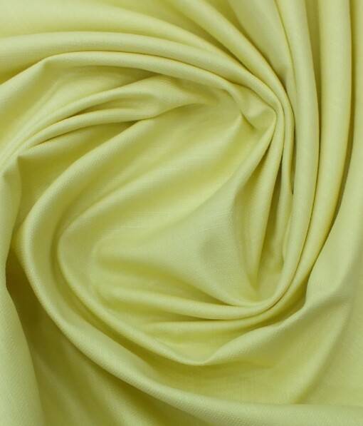Nemesis Men's Blonde Yellow 100% Cotton Chambray Weave Structured Shirt Fabric (1.60 M)