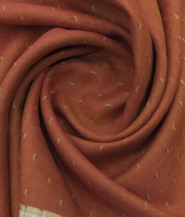 Solino Copper 100% Pure Linen 60 LEA Dobby Shirt Fabric (1.60 M)