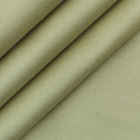 Ankur by Arvind Tan Beige Solid Cotton Lycra Stretchable Trouser Fabric (Unstitched - 1.40 Mtr)