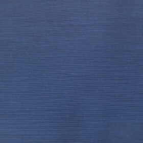 Arvind Bright Blue Self Design Egyptian Giza Cotton Trouser Fabric (Unstitched - 1.30 Mtr)
