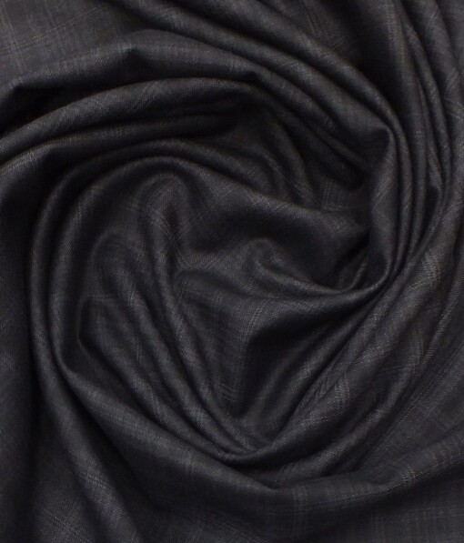 Don & Julio (D&J) Dark Purple Self Checks Terry Rayon Three Piece Suit Fabric (Unstitched - 3.75 Mtr)
