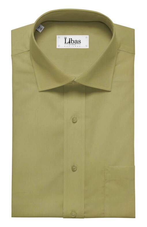 Fabio Rossini Men's Sand Castle Beige 100% Premium Cotton Solid Shirt Fabric (1.60 M)