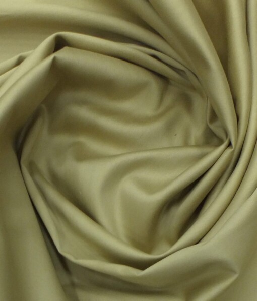 Fabio Rossini Men's Sand Castle Beige 100% Premium Cotton Solid Shirt Fabric (1.60 M)