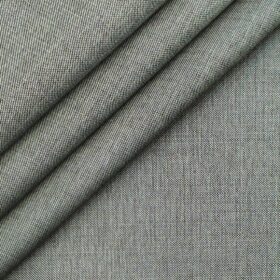 Mark & Peanni Silver Grey Structured Very Shiny Terry Rayon Premium Three Piece Suit Fabric (Unstitched - 3.75 Mtr)