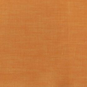 Solino Bright Orange 100% Euro Linen 60 LEA Self Design Two Piece Suit Fabric (3.00 M)