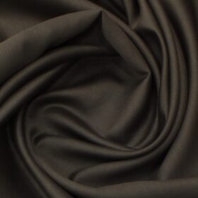 Solino Cedar Brown 50% Cotton 50% Linen Self Trouser Fabric (Unstitched - 1.30 Mtr)