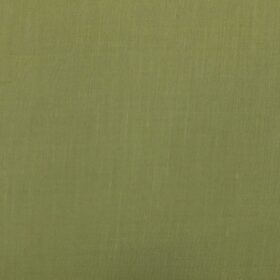 Solino Light Mehandi Green 50% Cotton 50% Linen Self Trouser Fabric (Unstitched - 1.30 Mtr)