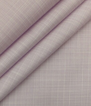 Exquisite Pink Self Design Cotton Blend Shirt Fabric (2.40 M)
