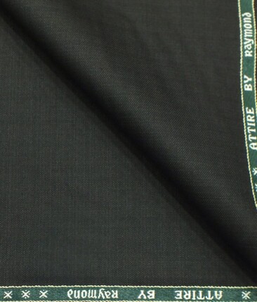 Raymond Mens Blackish Grey Self Design Poly Viscose Trouser Fabric or 3 Piece Suit Fabric (Unstitched  1.25 Mtr)