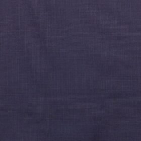 Raymond Mens Dark Royal Blue Self Design Poly Viscose Trouser Fabric or 3 Piece Suit Fabric (Unstitched  1.25 Mtr)