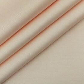 Arvind Cantaloupe Orange 100% Premium Cotton Self Dotted Structured Shirt Fabric (1.60 M)