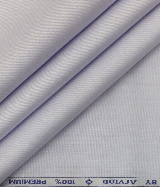 Arvind Heather Purple 100% Premium Cotton Self Dotted Structured Shirt Fabric (1.60 M)