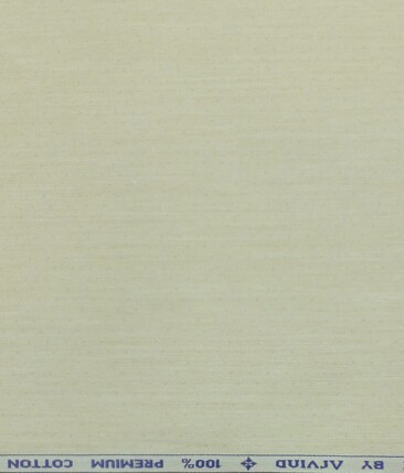 Arvind Light Beige 100% Premium Cotton Self Dotted Structured Shirt Fabric (1.60 M)