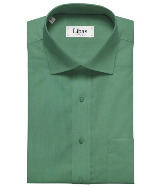 Bombay Rayon Fern Green 100% Giza Cotton Oxford Shirt Fabric (1.60 M)