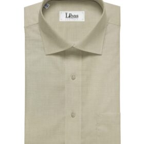 BVM Light Beige 100% Premium Cotton Fil-a-Fil Shirt Fabric (1.60 M)