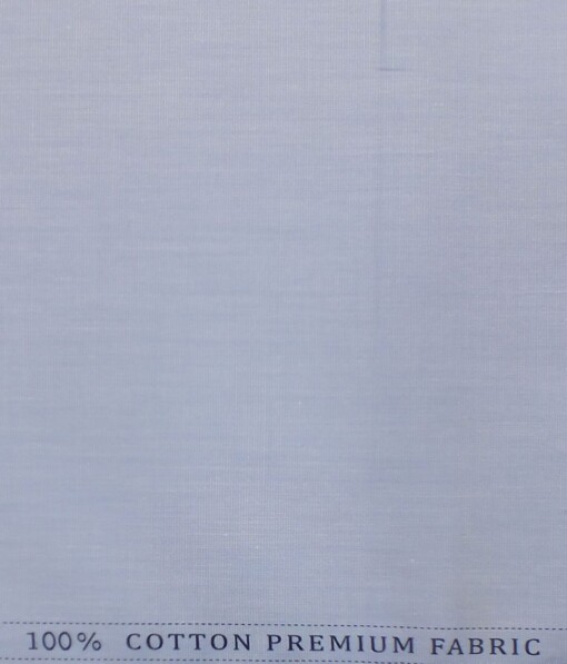 BVM Sky Blue 100% Premium Cotton Fil-a-Fil Shirt Fabric (1.60 M)