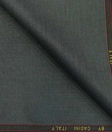 Cadini Italy by Siyaram's Dark Grey Structured Terry Rayon Trouser or 3 Piece Suit Fabric (Unstitched - 1.25 Mtr)