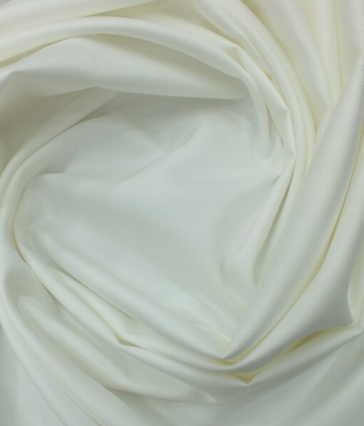 Monza White 100% Giza Cotton Oxford Weave Shirt Fabric (1.60 M)