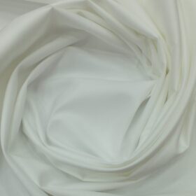 Raymond Pure White 100% Cotton Modal Solid Shirt Fabric (1.70 M)