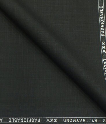 Raymond Black Self Design Poly Viscose Trouser or 3 Piece Suit Fabric (Unstitched - 1.25 Mtr)