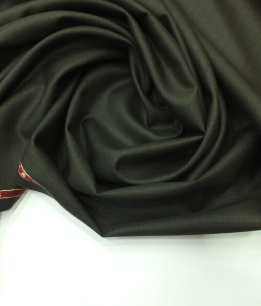Raymond Dark Brown Self Design Poly Viscose Trouser or 3 Piece Suit Fabric (Unstitched - 1.25 Mtr)