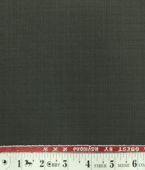 Raymond Dark Brown Self Design Poly Viscose Trouser or 3 Piece Suit Fabric (Unstitched - 1.25 Mtr)