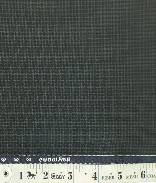 Raymond Dark Grey Self Design Poly Viscose Trouser or 3 Piece Suit Fabric (Unstitched - 1.25 Mtr)