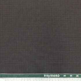 Raymond Hickory Brown Self Design Poly Viscose Trouser or 3 Piece Suit Fabric (Unstitched - 1.25 Mtr)
