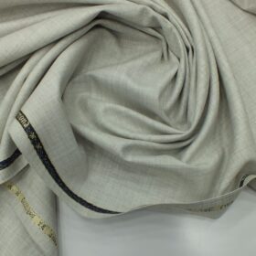 Raymond Light Grey Self Design Poly Viscose Trouser or 3 Piece Suit Fabric (Unstitched - 1.25 Mtr)