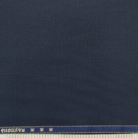 Raymond Dark Aegean Blue Structured Poly Viscose Trouser or 3 Piece Suit Fabric (Unstitched - 1.25 Mtr)
