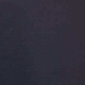 Raymond Dark Navy Blue Matty Solid Poly Viscose Trouser or 3 Piece Suit Fabric (Unstitched - 1.25 Mtr)