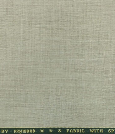 Raymond Tan Beige Self Design Poly Viscose Trouser or 3 Piece Suit Fabric (Unstitched - 1.25 Mtr)