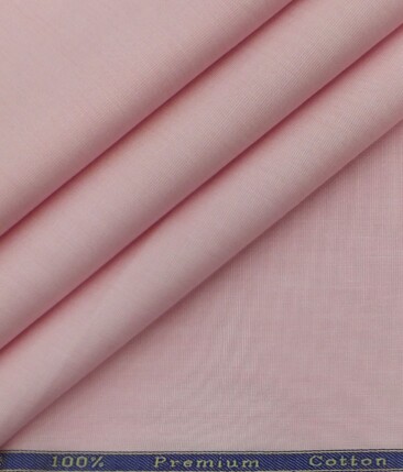 Solino Flamingo Pink 100% Premium Cotton Fil-a-Fil Shirt Fabric (1.60 M)