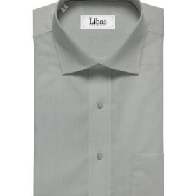Solino Light Grey 100% Premium Cotton Fil-a-Fil Shirt Fabric (1.60 M)